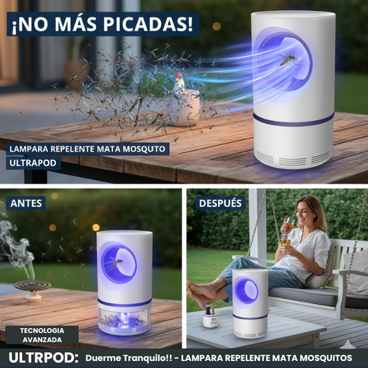 🦟💡 Lámpara Atrapa Mosquitos Eléctrica – Silenciosa, Segura y Ecológica