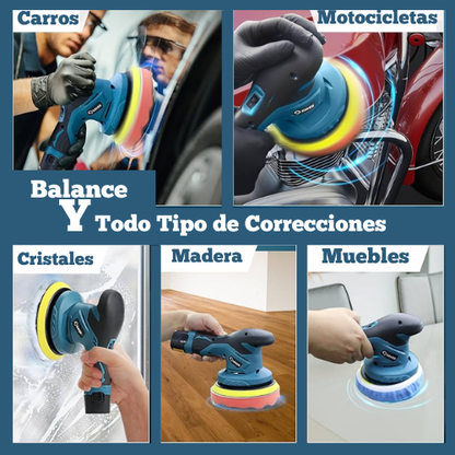 ⚡ Pulidora Eléctrica Inalámbrica Multifunción – Kit Completo