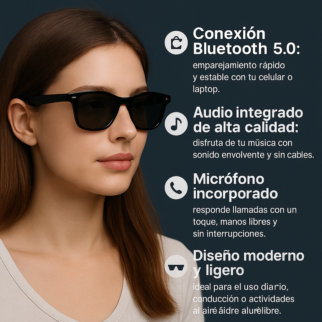 XG68 Pro: Gafas Inteligentes con Audio Inalámbrico ✨