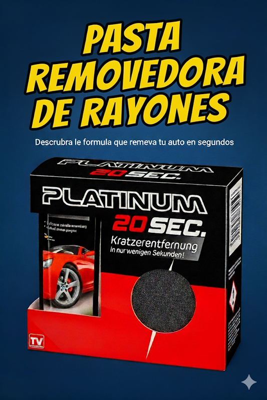 🛠️ Pasta Reparadora de Arañazos – Platinum 20 Sec